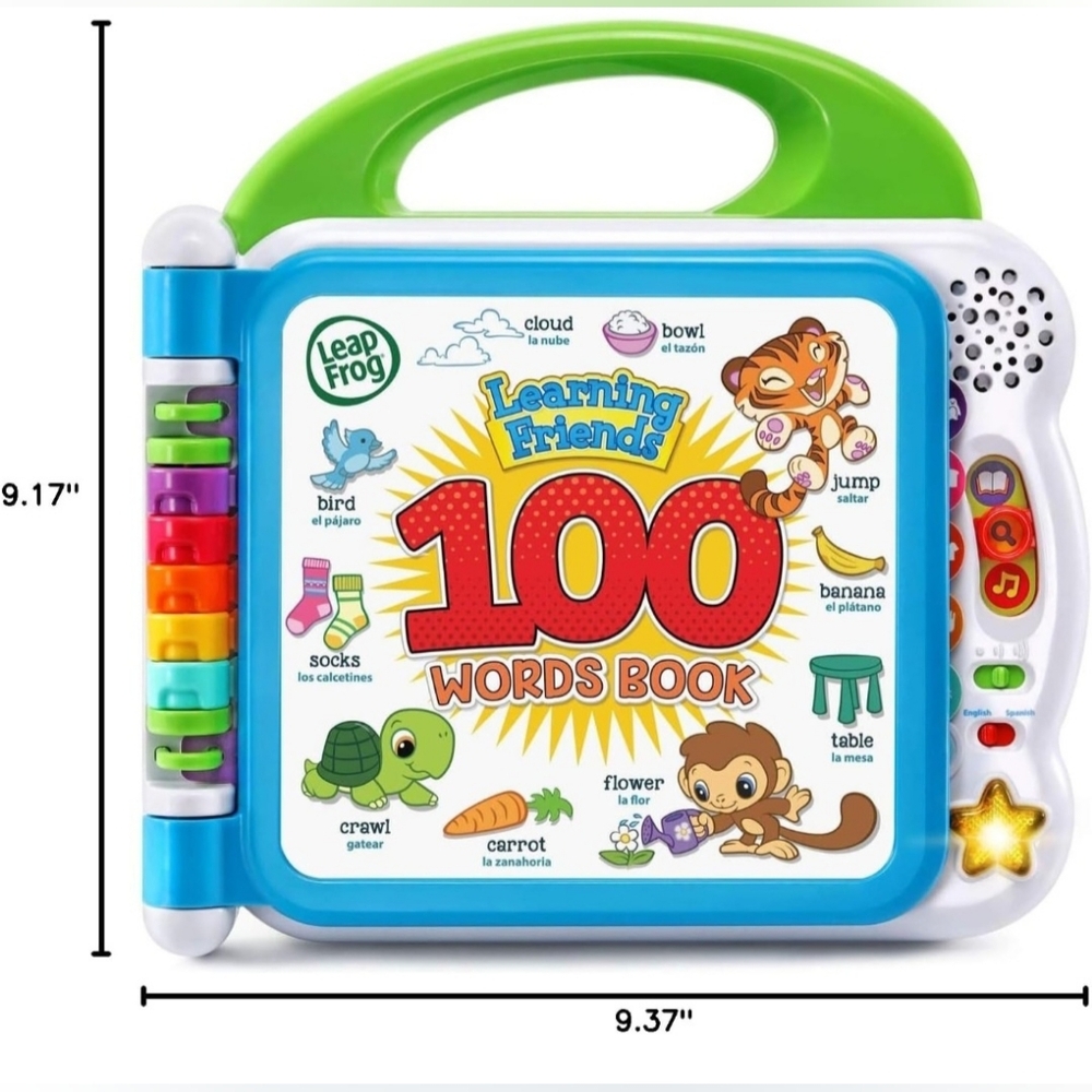 New LeapFrog Learning Friends 100 Words Book, Green